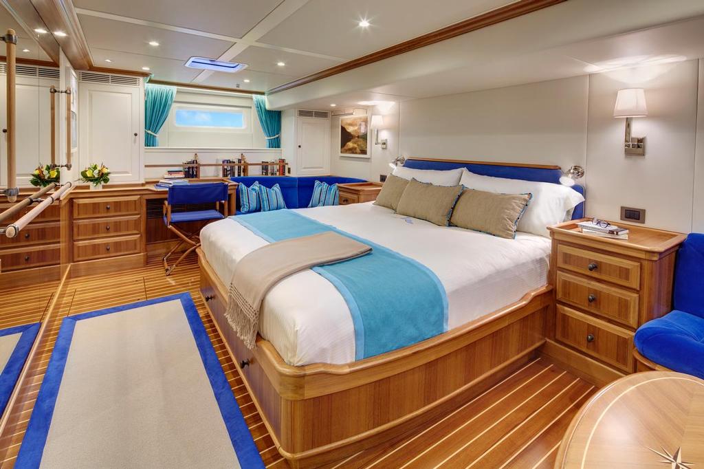 Cygnus Montanus  - master cabin in the Yachting Developments superyacht. © SW